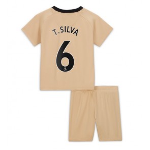 Chelsea Thiago Silva #6 kläder Barn 2022-23 Tredje Tröja Kortärmad (+ korta byxor)